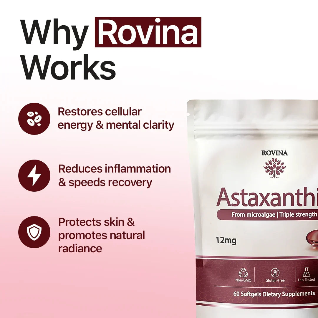 Rovina Astaxanthin - 12mg Softgels