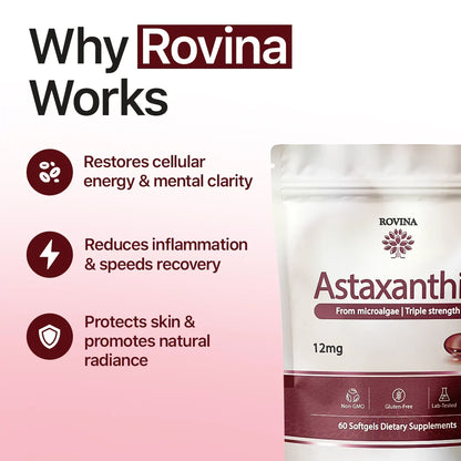 Rovina Astaxanthin - 12mg Softgels