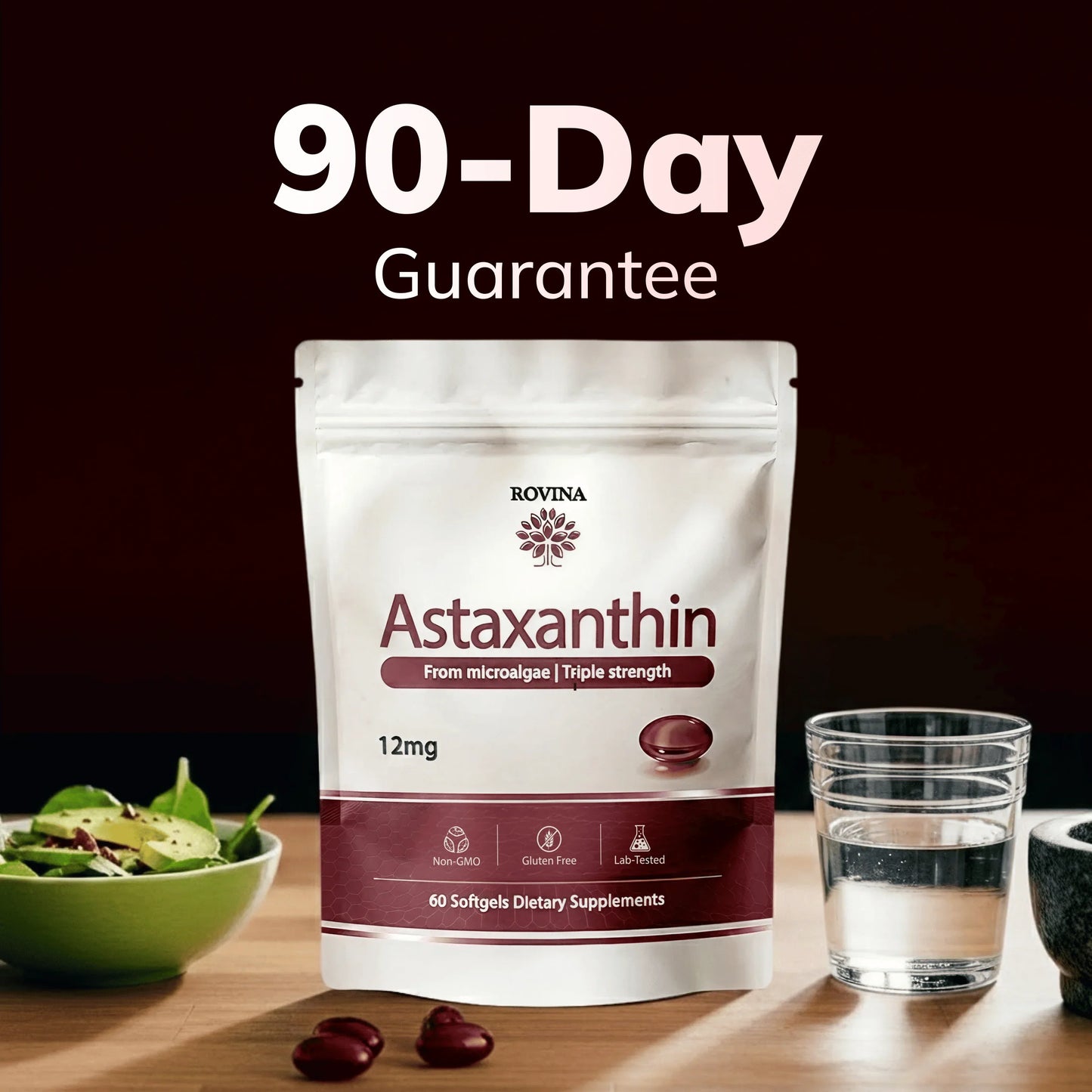 Rovina Astaxanthin - 12mg Softgels