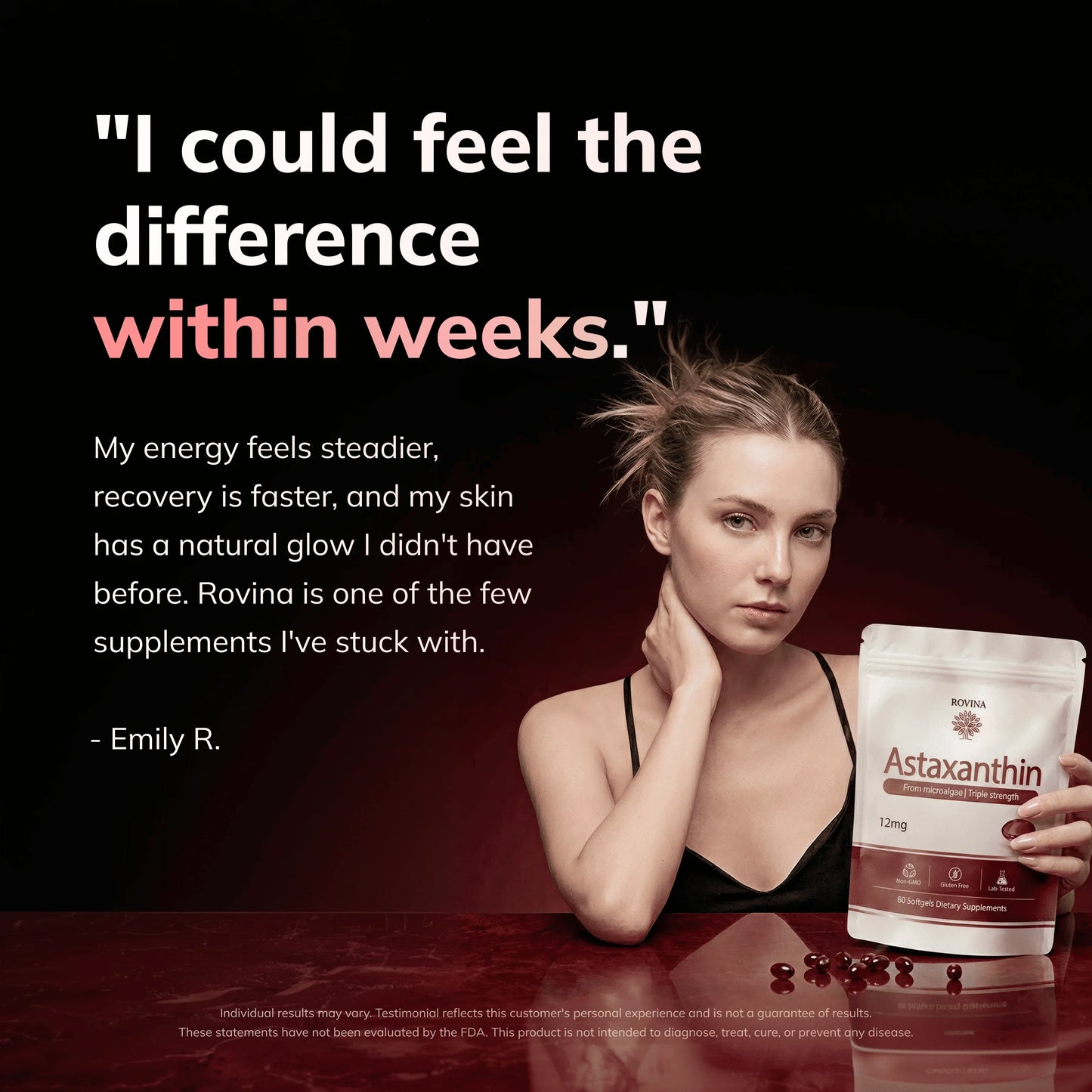 Rovina Astaxanthin - 12mg Softgels
