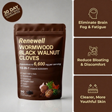 Renewell Wormwood Parasite Cleanse natural white Renewell logo
