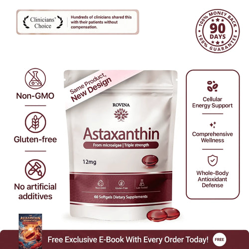 Rovina Astaxanthin - 12mg Softgels